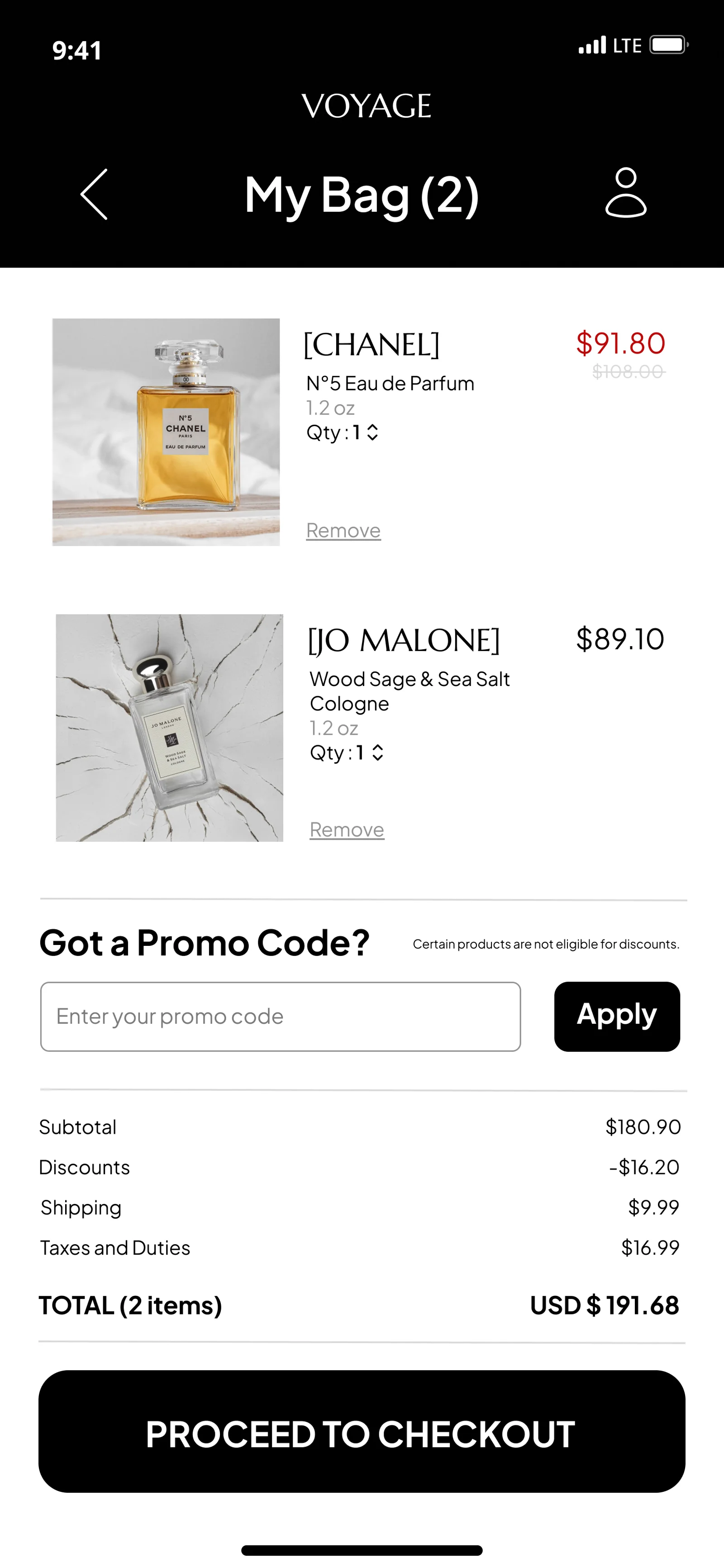 VOYAGE: Disruptive Fragrancy, branding + mobile app mockup, view 5