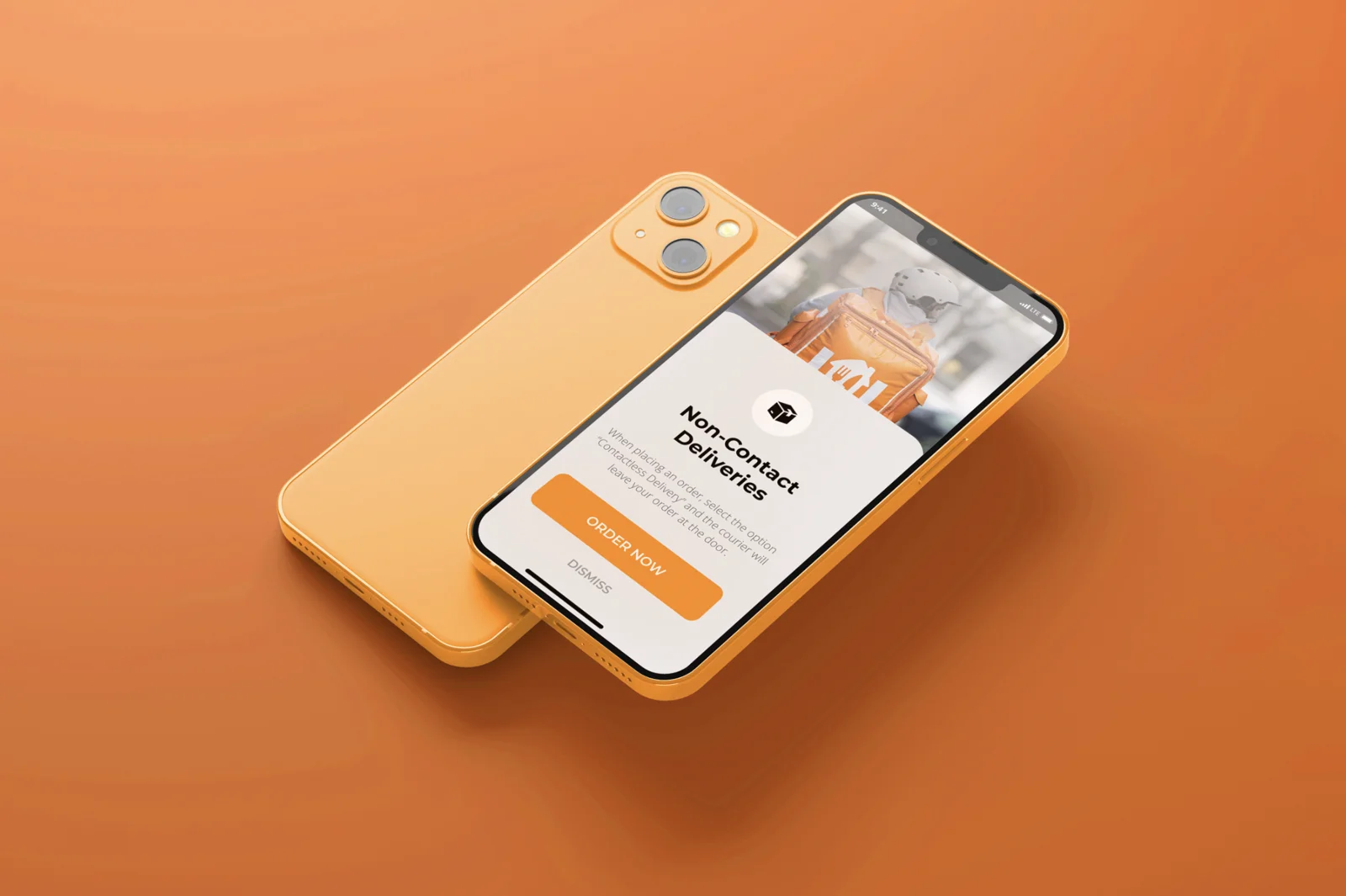 Food Courier — Mobile app Mockup