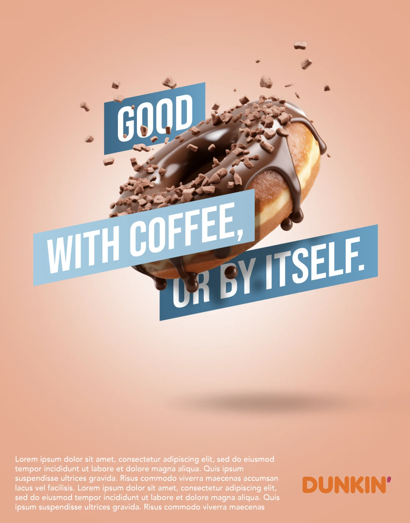 Good with Coffee, or by Itself — Poster design