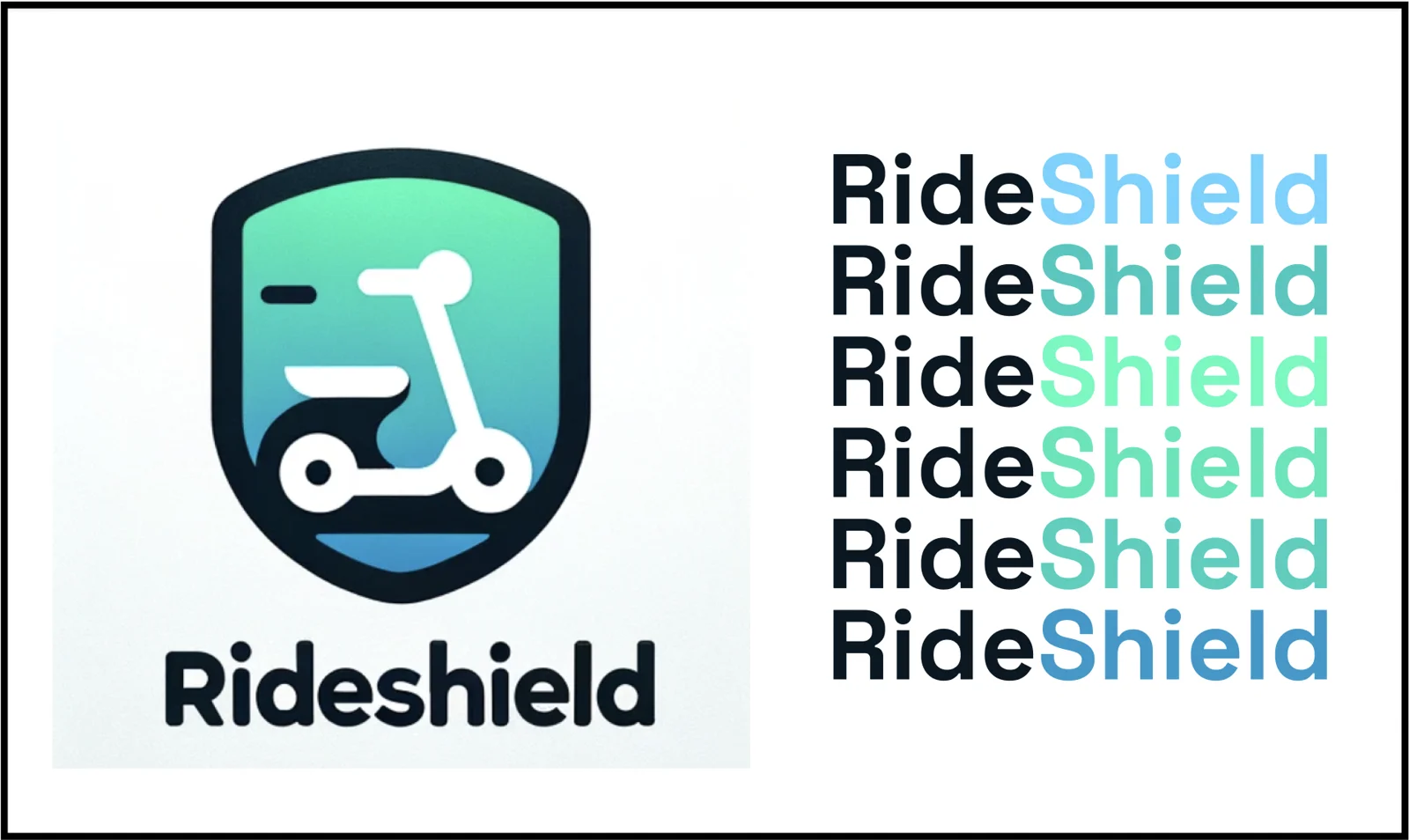 RideShield — Branding + Mobile App Mockup