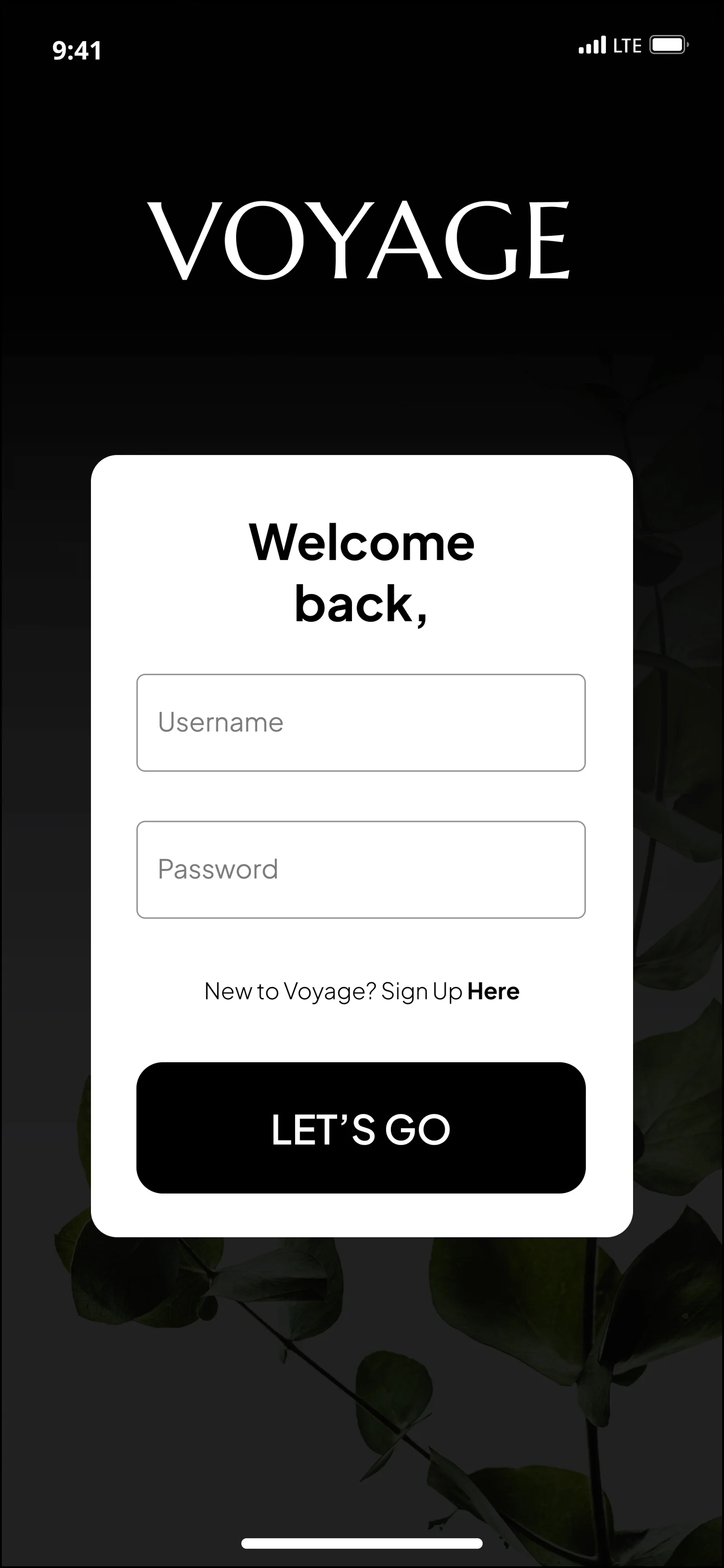 VOYAGE: Disruptive Fragrancy, branding + mobile app mockup, view 2