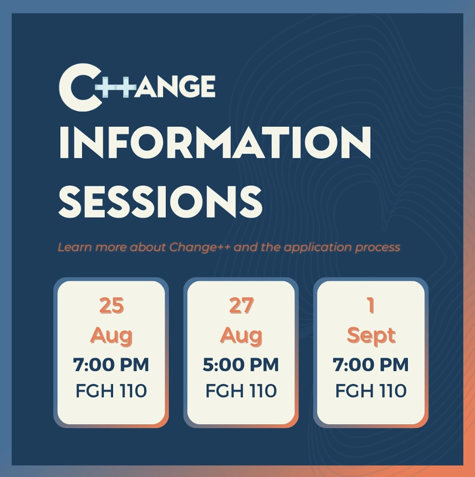 Information Sessions